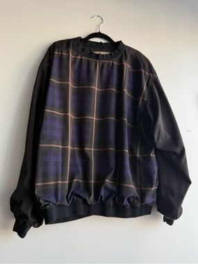 XL Vintage Golf Rain Jacket Men’s Plaid Gore-Tex Waterproof Windproof Bomber